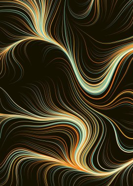 Soyut Perlin Gürültüsü Geometrik Düzen üretken hesaplama sanatı çizimi