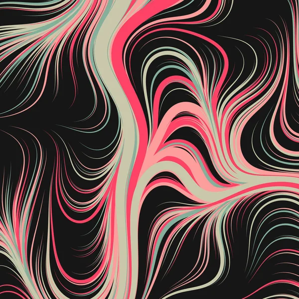 Perlin Noise Geometric Pattern Generative Computative Art Illustration — 스톡 벡터