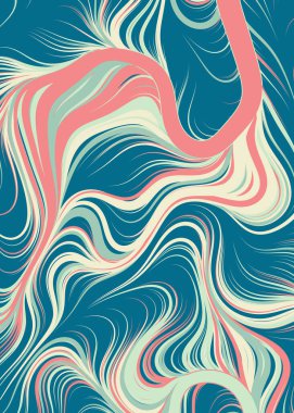 Soyut efekt sıvısı ile karıştırılmış boya arka planı, üretken hesaplama sanatı illüstrasyonu