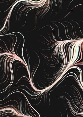 Soyut efekt sıvısı ile karıştırılmış boya arka planı, üretken hesaplama sanatı illüstrasyonu