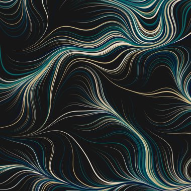 Soyut efekt sıvısı ile karıştırılmış boya arka planı, üretken hesaplama sanatı illüstrasyonu