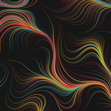 Soyut efekt sıvısı ile karıştırılmış boya arka planı, üretken hesaplama sanatı illüstrasyonu