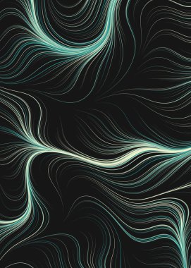 Soyut efekt sıvısı ile karıştırılmış boya arka planı, üretken hesaplama sanatı illüstrasyonu