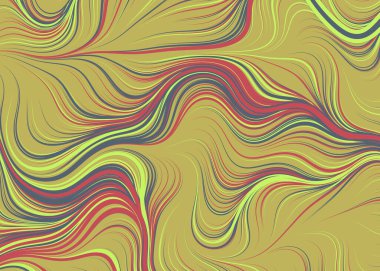 Soyut efekt sıvısı ile karıştırılmış boya arka planı, üretken hesaplama sanatı illüstrasyonu