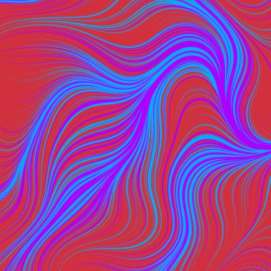 Soyut efekt sıvısı ile karıştırılmış boya arka planı, üretken hesaplama sanatı illüstrasyonu