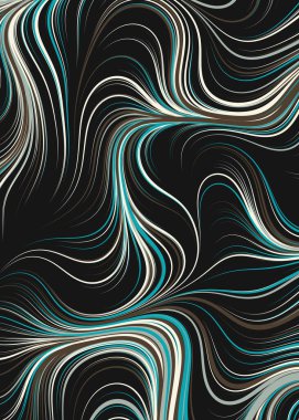 Soyut Perlin Gürültüsü Geometrik Desensel hesaplama sanatı, vektör illüstrasyonu