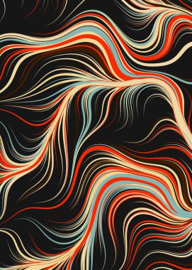 Soyut Perlin Gürültüsü Geometrik Desensel hesaplama sanatı, vektör illüstrasyonu