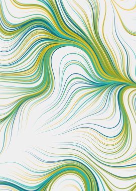 Soyut efekt sıvısı ile karıştırılmış boya arka planı, üretken hesaplama sanatı illüstrasyonu