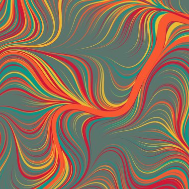 Soyut efekt sıvısı ile karıştırılmış boya arka planı, üretken hesaplama sanatı illüstrasyonu