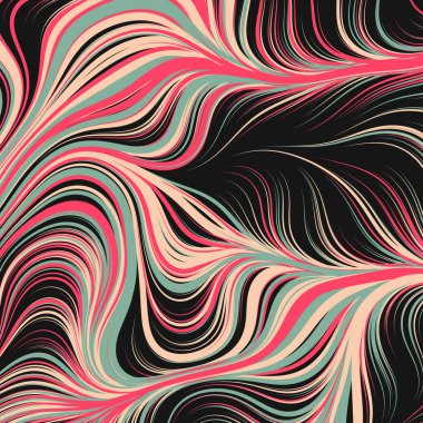 Soyut efekt sıvısı ile karıştırılmış boya arka planı, üretken hesaplama sanatı illüstrasyonu