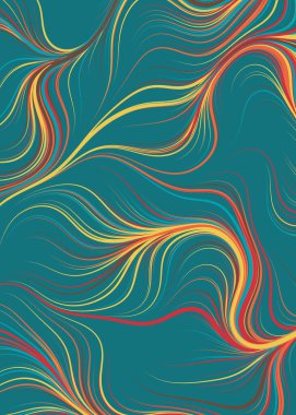 Soyut Perlin Gürültüsü Geometrik Desensel hesaplama sanatı, vektör illüstrasyonu