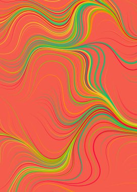 Soyut efekt sıvısı ile karıştırılmış boya arka planı, üretken hesaplama sanatı illüstrasyonu