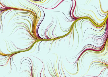 Soyut efekt sıvısı ile karıştırılmış boya arka planı, üretken hesaplama sanatı illüstrasyonu