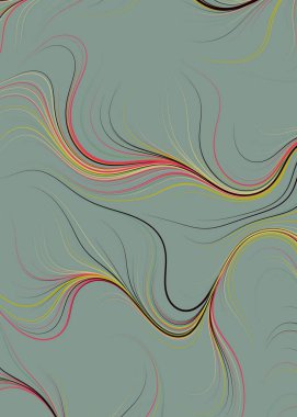 Soyut Perlin Gürültüsü Geometrik Desensel hesaplama sanatı, vektör illüstrasyonu