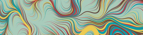 混合塗料の背景を持つ抽象効果液体 一般的な計算アートイラスト — ストックベクタ