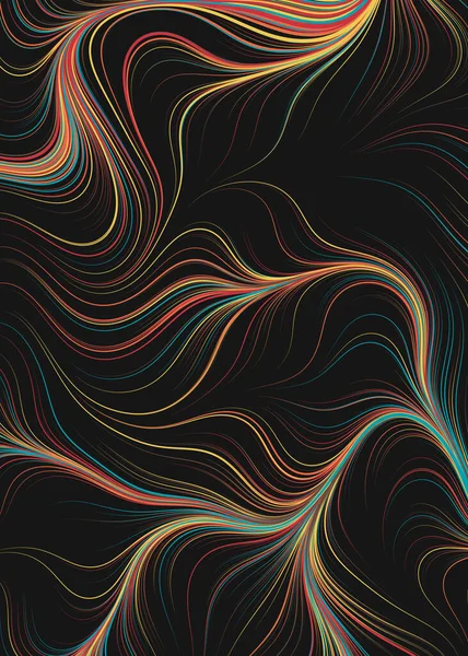 Líquido Efecto Abstracto Con Mezcla Fondo Pintura Ilustración Arte Computacional — Vector de stock