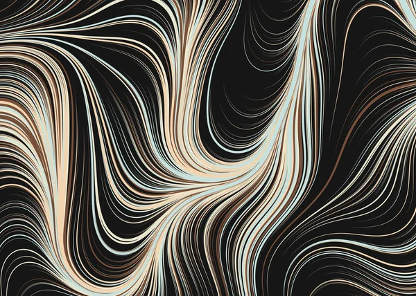 混合塗料の背景を持つ抽象効果液体 一般的な計算アートイラスト — ストックベクタ