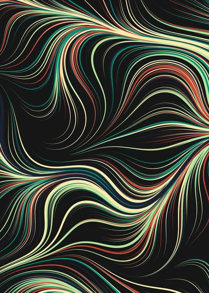 Líquido Efecto Abstracto Con Mezcla Fondo Pintura Ilustración Arte Computacional — Vector de stock