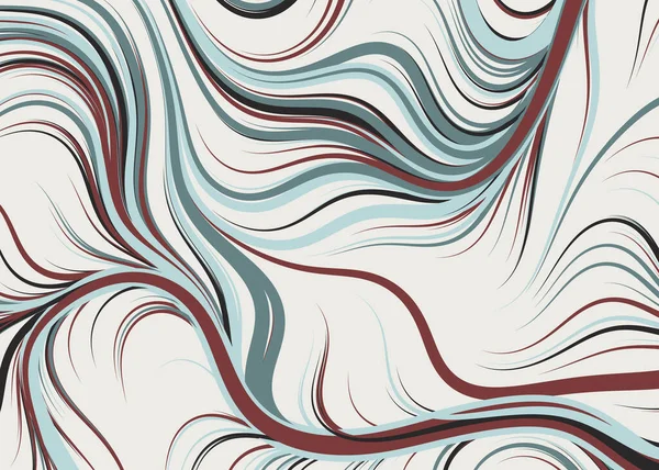 Liquide Effet Abstrait Avec Mélange Fond Peinture Illustration Art Numérique — Image vectorielle