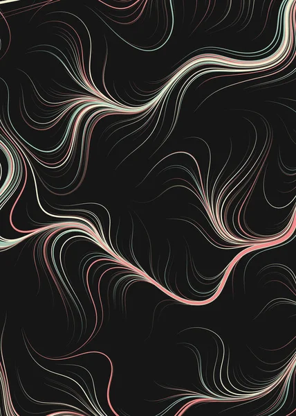 Soyut efekt sıvısı ile karıştırılmış boya arka planı, üretken hesaplama sanatı illüstrasyonu