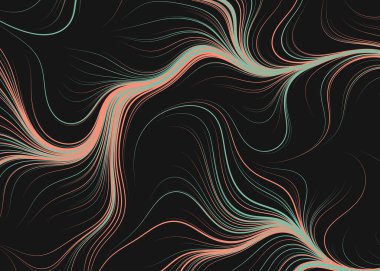 Soyut efekt sıvısı ile karıştırılmış boya arka planı, üretken hesaplama sanatı illüstrasyonu