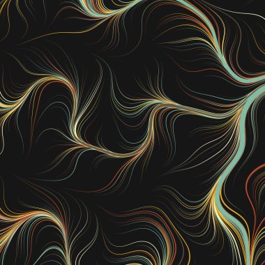 Soyut efekt sıvısı ile karıştırılmış boya arka planı, üretken hesaplama sanatı illüstrasyonu