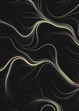 Soyut efekt sıvısı ile karıştırılmış boya arka planı, üretken hesaplama sanatı illüstrasyonu