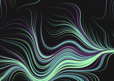 Soyut efekt sıvısı ile karıştırılmış boya arka planı, üretken hesaplama sanatı illüstrasyonu