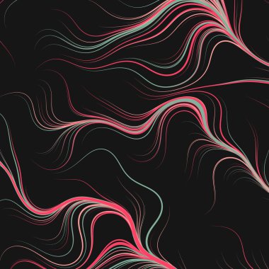 Soyut efekt sıvısı ile karıştırılmış boya arka planı, üretken hesaplama sanatı illüstrasyonu