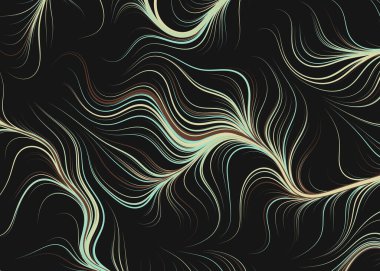 Soyut efekt sıvısı ile karıştırılmış boya arka planı, üretken hesaplama sanatı illüstrasyonu