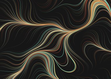 Soyut efekt sıvısı ile karıştırılmış boya arka planı, üretken hesaplama sanatı illüstrasyonu