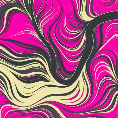 Soyut efekt sıvısı ile karıştırılmış boya arka planı, üretken hesaplama sanatı illüstrasyonu