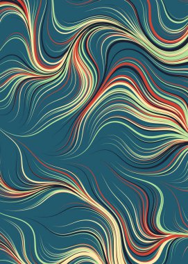 Soyut Perlin Gürültüsü Geometrik Desensel hesaplama sanatı, vektör illüstrasyonu