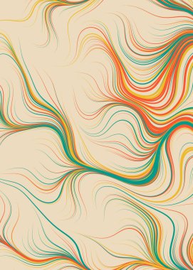 Soyut Perlin Gürültüsü Geometrik Desensel hesaplama sanatı, vektör illüstrasyonu