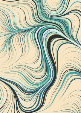 Soyut Perlin Gürültüsü Geometrik Desensel hesaplama sanatı, vektör illüstrasyonu