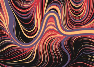 Soyut efekt sıvısı ile karıştırılmış boya arka planı, üretken hesaplama sanatı illüstrasyonu