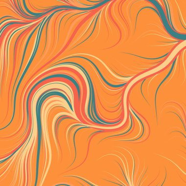 Soyut efekt sıvısı ile karıştırılmış boya arka planı, üretken hesaplama sanatı illüstrasyonu