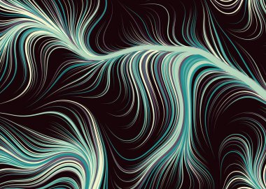 Soyut efekt sıvısı ile karıştırılmış boya arka planı, üretken hesaplama sanatı illüstrasyonu