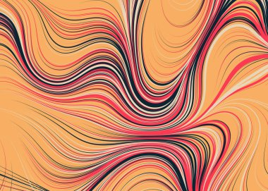 Soyut efekt sıvısı ile karıştırılmış boya arka planı, üretken hesaplama sanatı illüstrasyonu