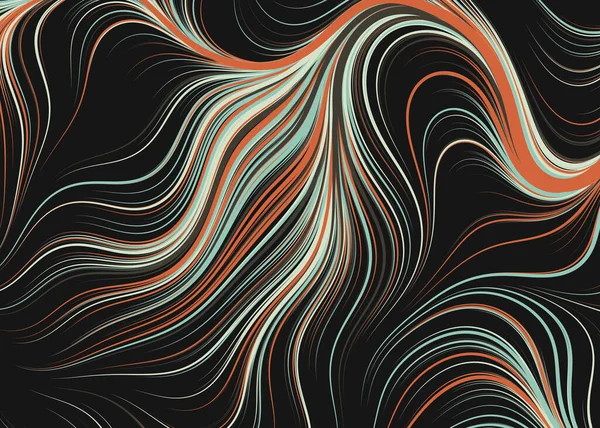 Soyut efekt sıvısı ile karıştırılmış boya arka planı, üretken hesaplama sanatı illüstrasyonu