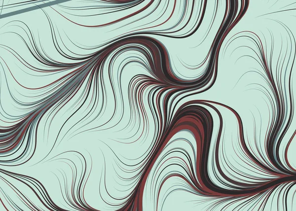 Abstraktní Efekt Kapalina Mícháním Barvy Pozadí Generativní Výpočetní Umění Ilustrace — Stockový vektor