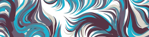 Abstrakter Effekt Flüssigkeit Mit Mischfarbe Hintergrund Generative Computerkunst Illustration — Stockvektor