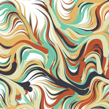 Soyut Perlin Gürültüsü Geometrik Deseni 