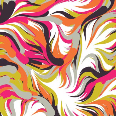 Soyut efekt sıvısı ile karıştırılmış boya arka planı, üretken hesaplama sanatı illüstrasyonu