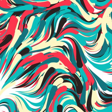 Soyut Perlin Gürültüsü Geometrik Deseni 