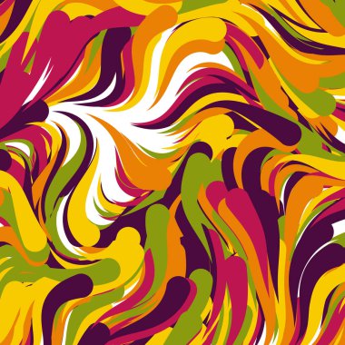 Soyut efekt sıvısı ile karıştırılmış boya arka planı, üretken hesaplama sanatı illüstrasyonu