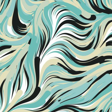 Soyut efekt sıvısı ile karıştırılmış boya arka planı, üretken hesaplama sanatı illüstrasyonu