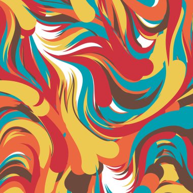 Soyut efekt sıvısı ile karıştırılmış boya arka planı, üretken hesaplama sanatı illüstrasyonu