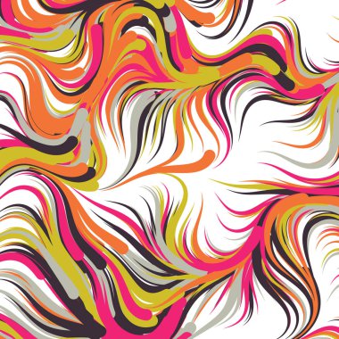 Soyut efekt sıvısı ile karıştırılmış boya arka planı, üretken hesaplama sanatı illüstrasyonu