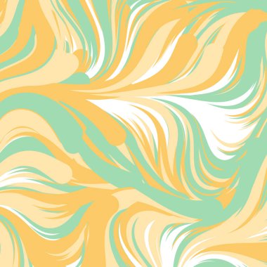 Soyut efekt sıvısı ile karıştırılmış boya arka planı, üretken hesaplama sanatı illüstrasyonu